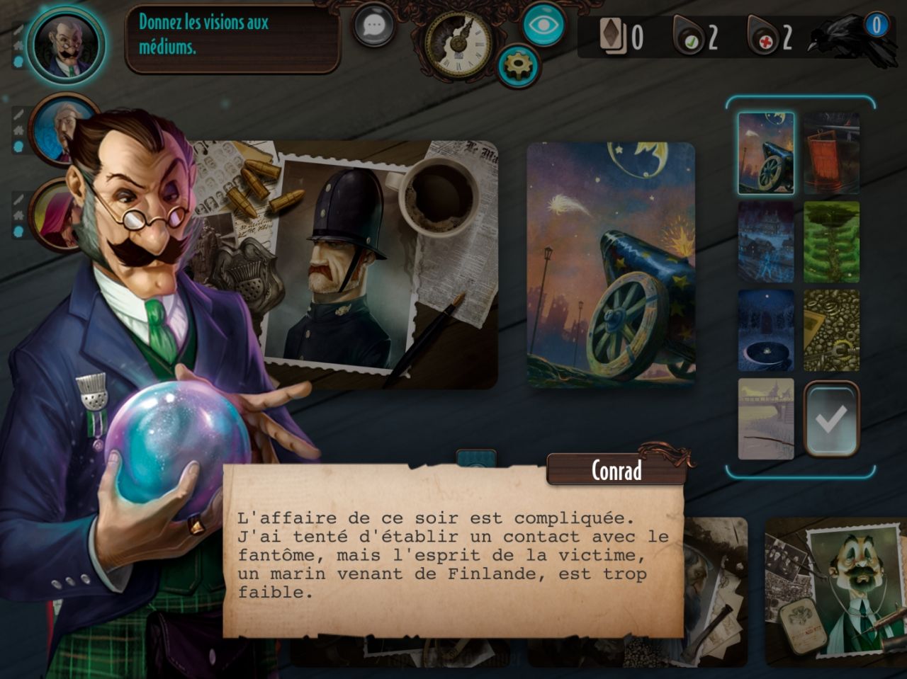 Mysterium: The Board Game (copie d'écran 1 sur Android)