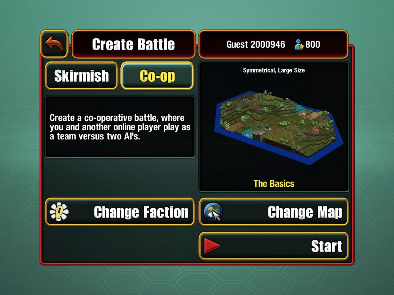 Epic Little War Game (copie d'écran 1 sur Android)
