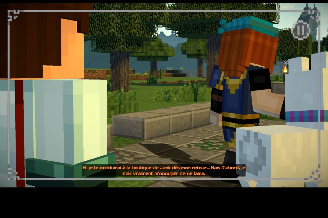 Minecraft: Story Mode - Season Two (Episode 1: Héros à résidence) (copie d'écran 16 sur Android)