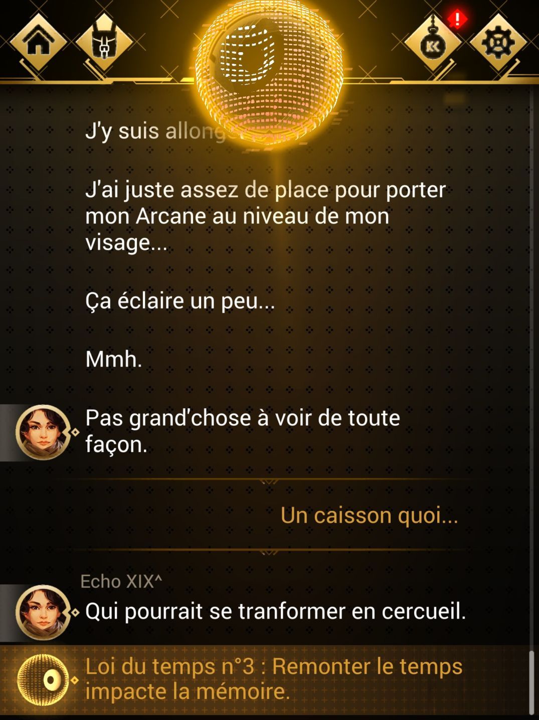 Chroniric XIX (copie d'écran 2 sur Android)