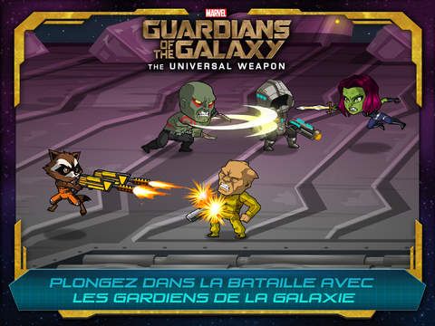 MARVEL Les Gardiens de la Galaxie sur Android, iPhone et iPad