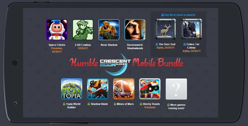 Humble Bundle Mobile spécial Crescent Moon Games