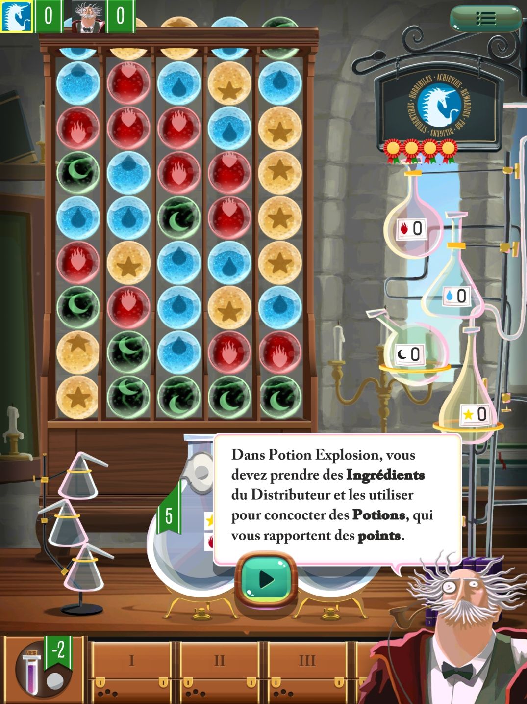 Potion Explosion (copie d'écran 1 sur iPhone / iPad)