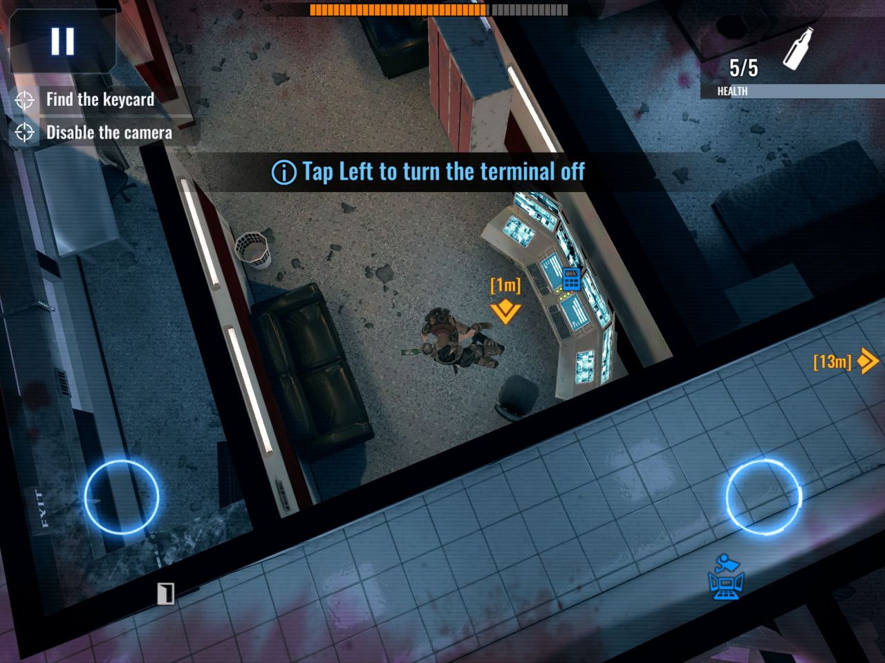 Death Point: 3D Spy Top-Down Shooter, Stealth Game (copie d'écran 4 sur Android)