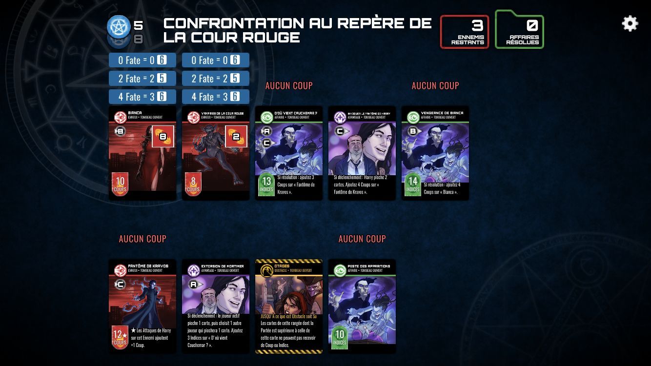 The Dresden Files Cooperative Card Game (copie d'écran 16 sur Android)