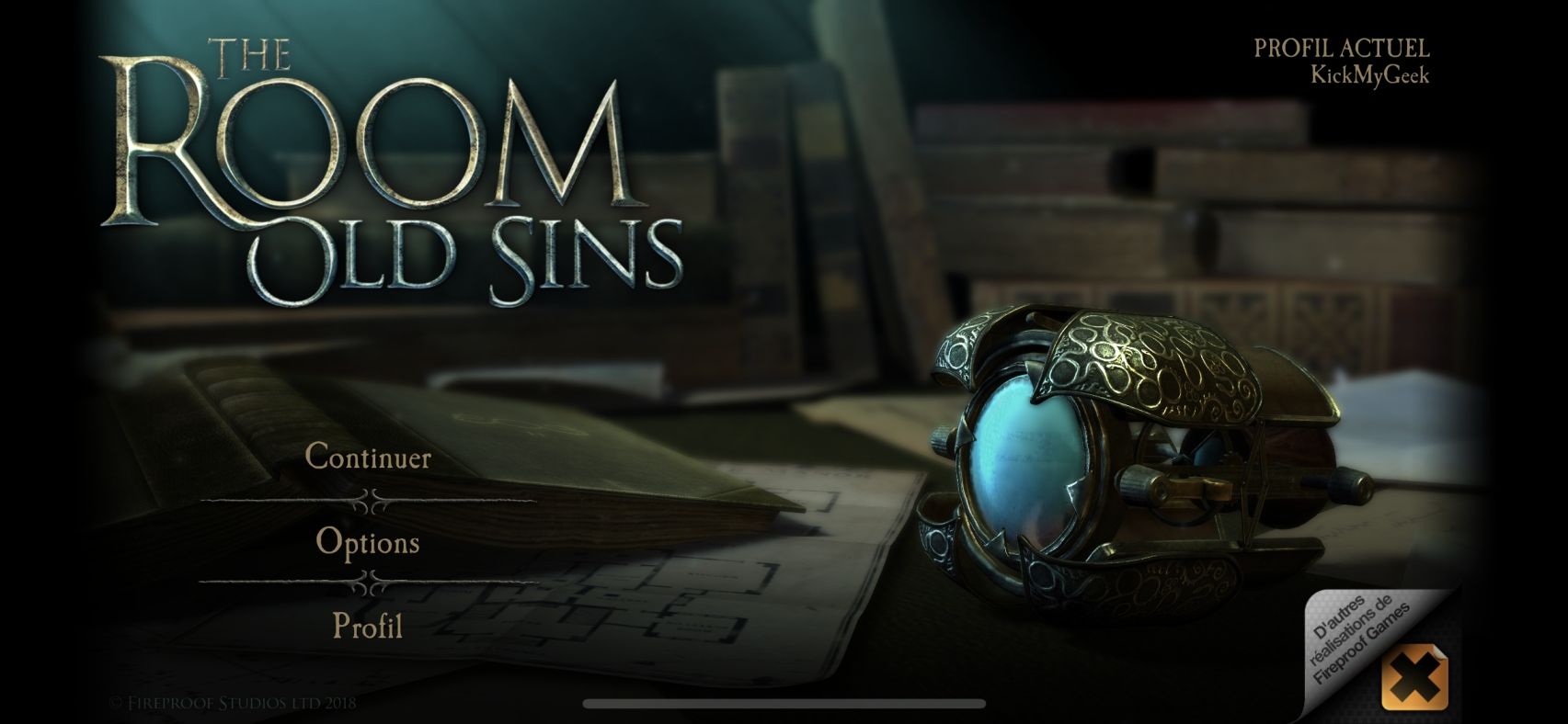The Room: Old Sins (copie d'écran 1 sur Android)