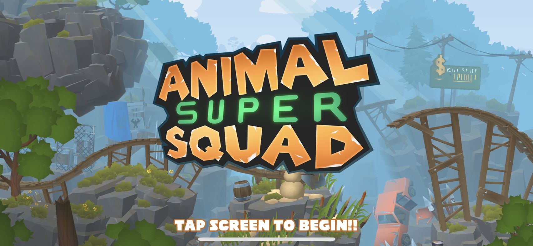 Animal Super Squad (copie d'écran 1 sur iPhone / iPad)