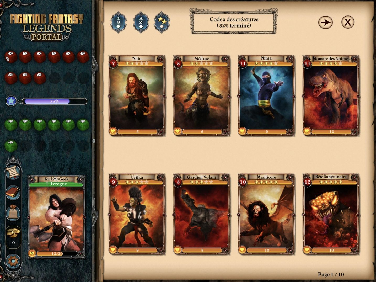 Fighting Fantasy Legends Portal (copie d'écran 16 sur Android)