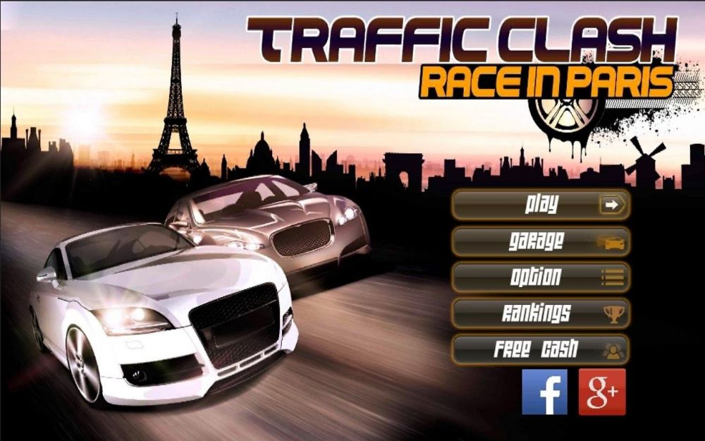 Traffic Clash race in Paris sur Android